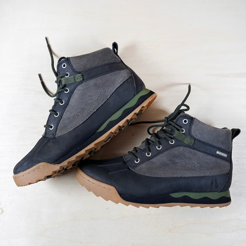 Women's Forsake Duck Boot Black Cypress Sz 10 Hiking, Rain Boots Leather
